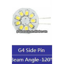 bolacha G4 9 leds 1.5 W 12 V AC / 10-30 V DC lateral pin / pino traseiro